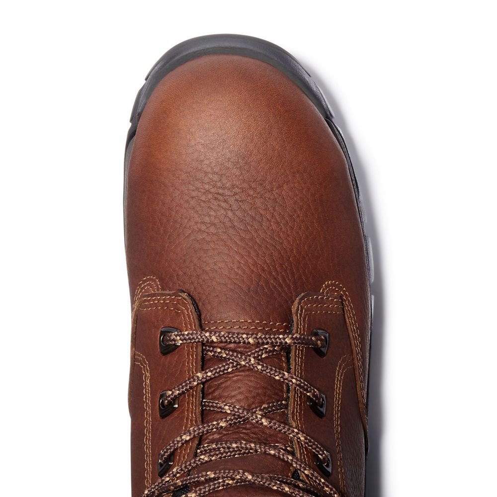 Botas de Trabajo Timberland Hombre Pro® Helix 6\" Alloy Toe Marrones - Chile ZKD-761349